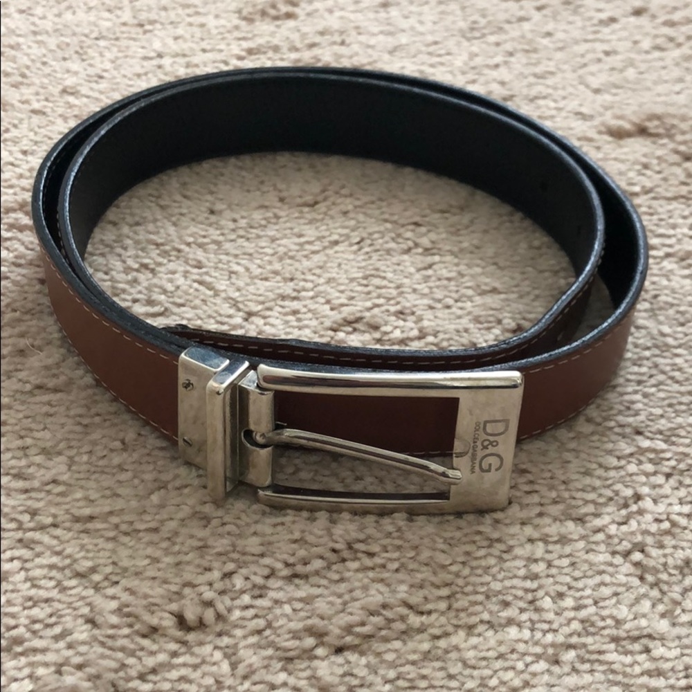 Dolce and Gabbana double sided belt